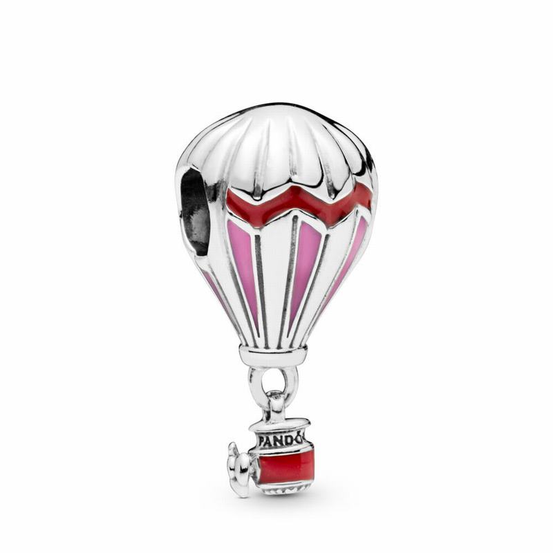 Pandora Hot Air Balloon Charm - Sterling Silver/Enamel/Pink - Canada | FG1819HQ